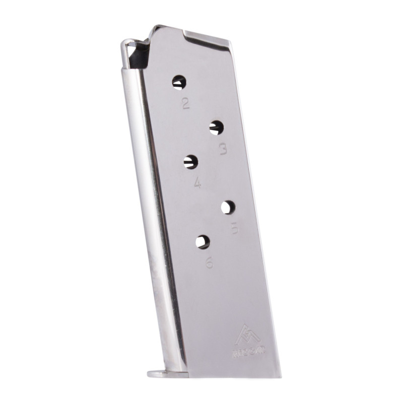 CHARGEUR COLT 1911 OFFICER 6RDS NICKEL 45ACP