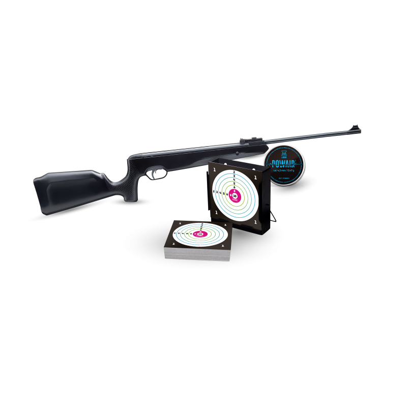 PACK CARABINE SR1200S C4.5 19.9J + PLOMBS + CIBLES + PORTE CIBLE