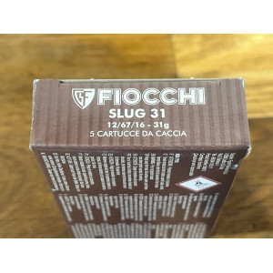 Cartouches Fiocchi Slug 31 Brenneke - Calibre 12/67 (31g)