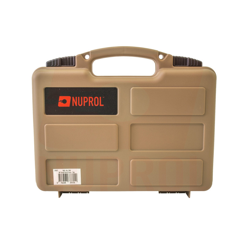Mallette de transport NUPROL TAN pour Pistolet / Revolver avec mousse prédécoupée