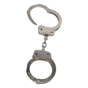 Menottes en Acier Nickelé Double Sécurité