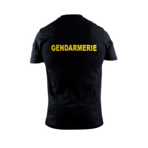 T-shirt Gendarmerie – Inscription jaune