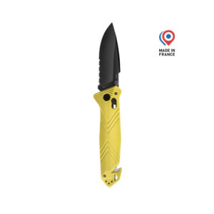 Couteau C.A.C® Serration – Jaune
