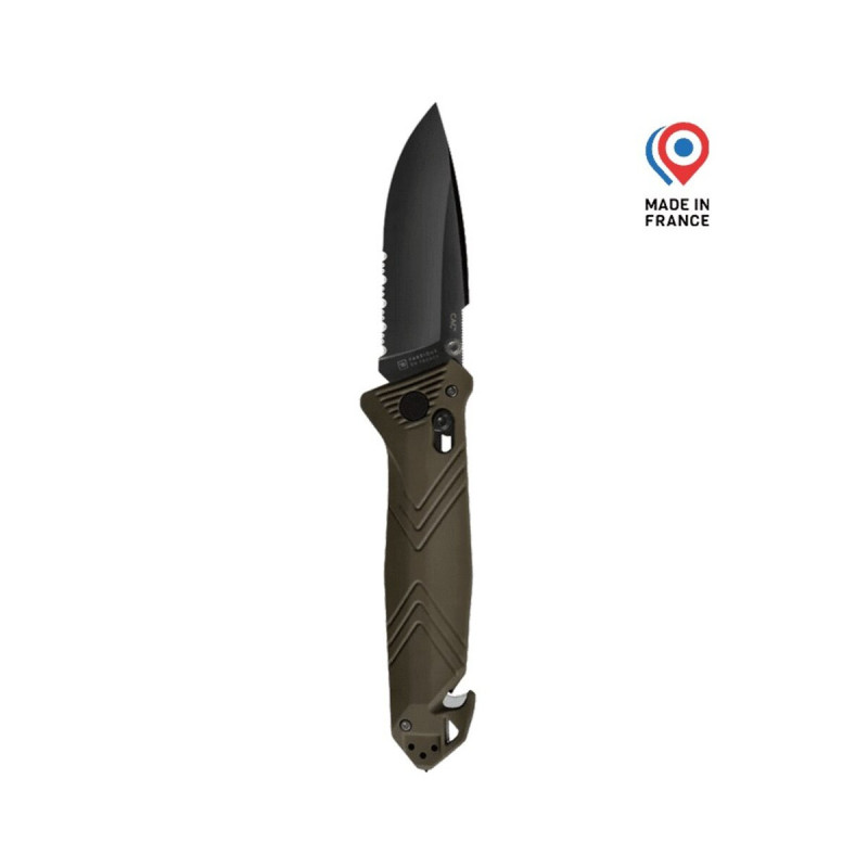 Couteau C.A.C® Serration – Kaki
