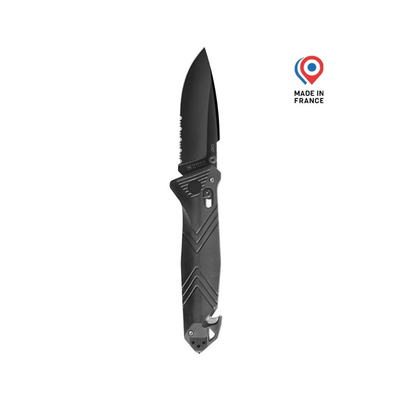 Couteau C.A.C® Serration – Noir