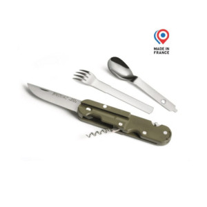 Couteau Bivouac avec Couverts – Kaki