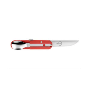 Couteau Bivouac Rouge avec Couverts – Marine Nationale