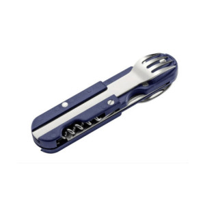 Couteau Bivouac avec Couverts – Bleu