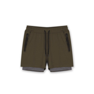 Short de Sport Sprint 2-en-1 GK UNDERCOVER Kaki