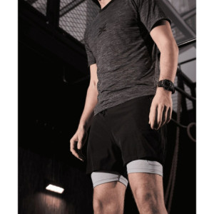 Short de Sport Sprint 2-en-1 GK UNDERCOVER Noir