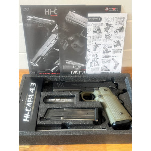 Réplique GBB Tokyo Marui Hi-Capa 4.3 Tactical Custom (Lot avec Second Chargeur) – Occasion