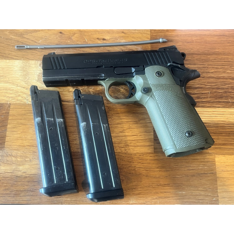 Réplique GBB Tokyo Marui Hi-Capa 4.3 Tactical Custom (Lot avec Second Chargeur) – Occasion