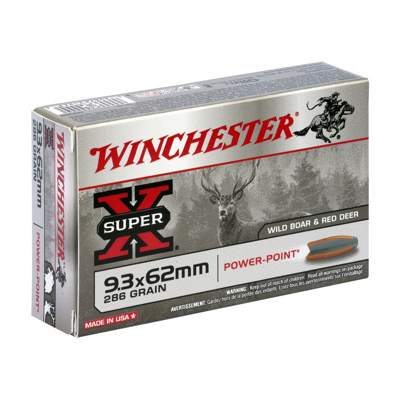 BALLES 9.3X62 SUPER X POWER POINT 286GR X20