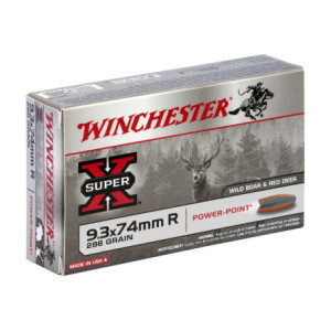 BALLES 9.3X74R SUPER X POWER POINT 286GR X20