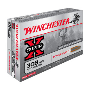 BALLES 308WIN SUPER X POWER POINT 150GR X20