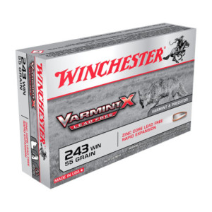 BALLES 243WIN VARMINT LEAD FREE X 55GR X20