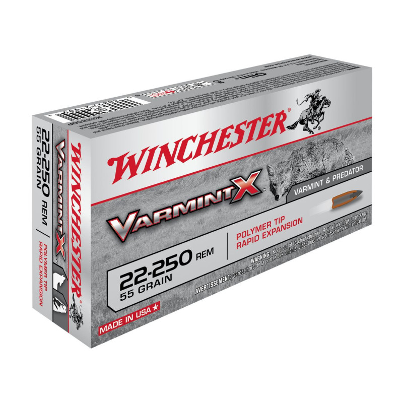 BALLES 22-250REM VARMINT X 55GR X20