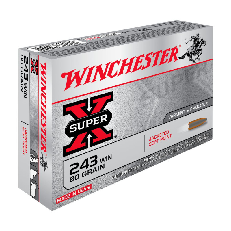 BALLES 243WIN SUPER X PSP 80GR X20