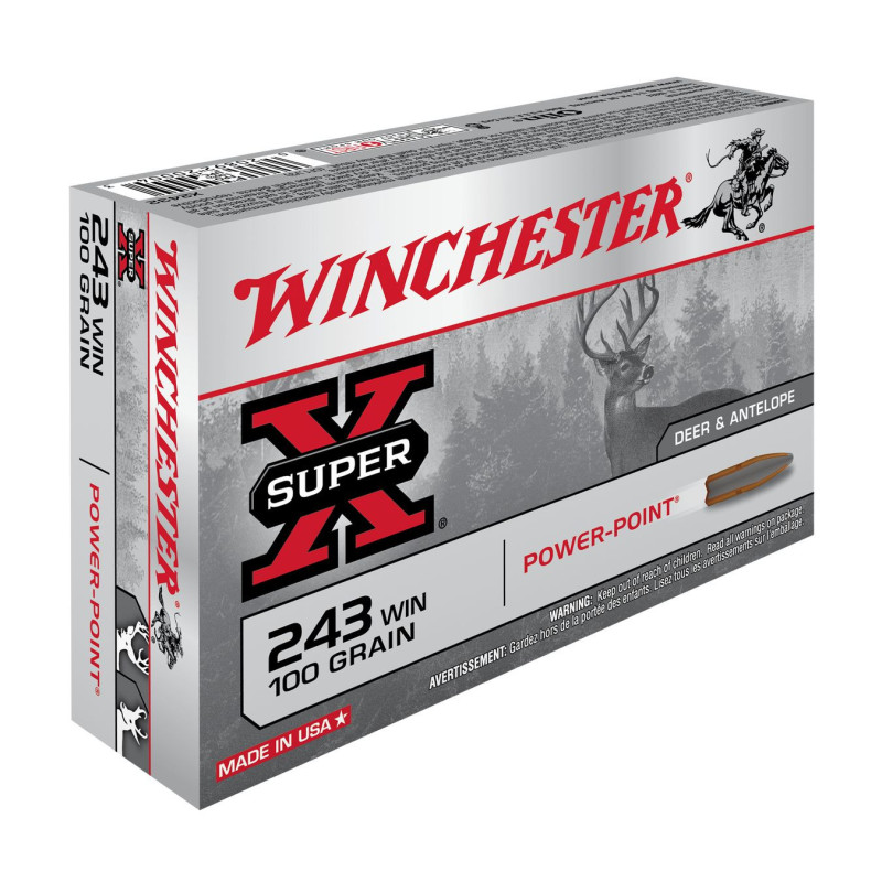 BALLES 243WIN SUPER X PP 100GR X20