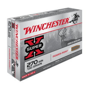 BALLES 270WIN SUPER X POWER POINT 130GR X20