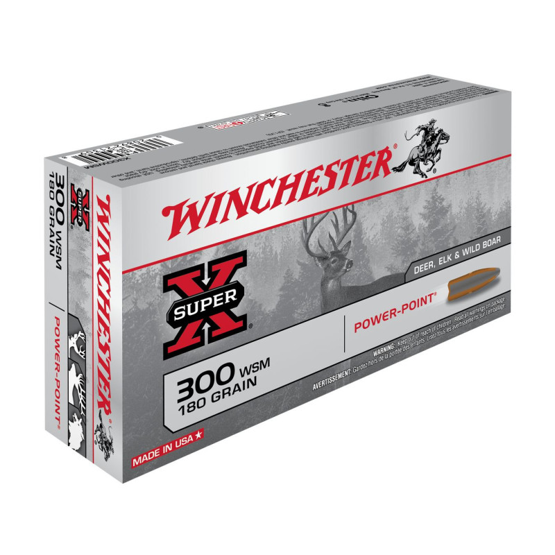 BALLES 300WSM SUPER X POWER POINT 180GR X20