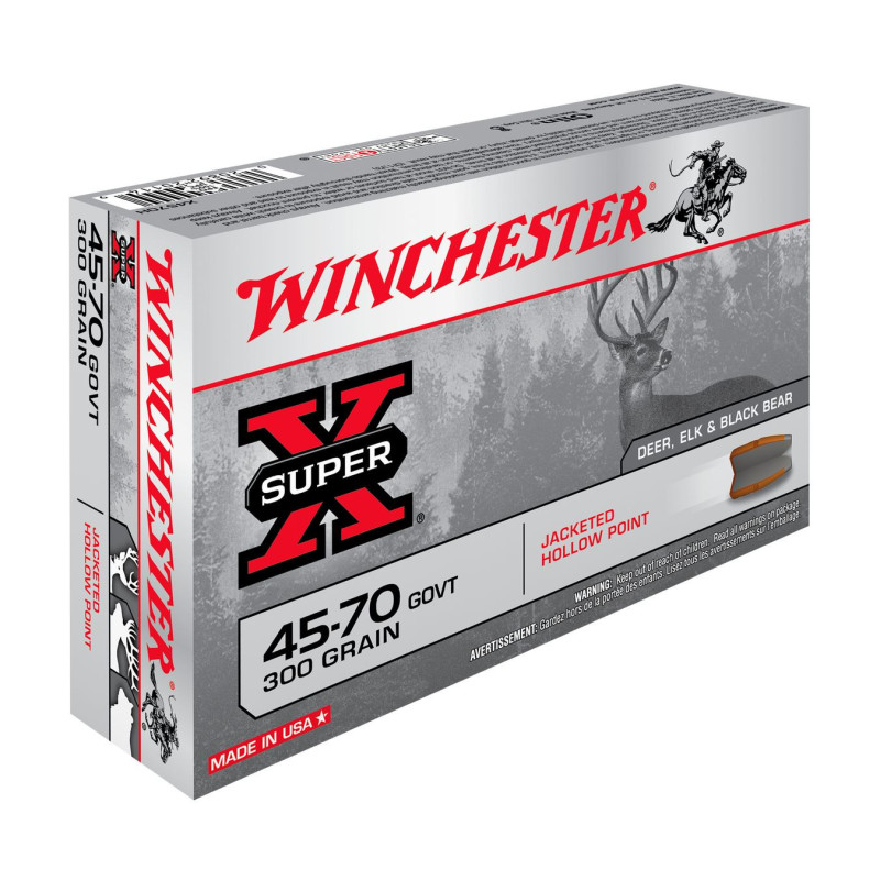 BALLES 45-70 GOVERNMENT SUPER-X JHP 300GR X20