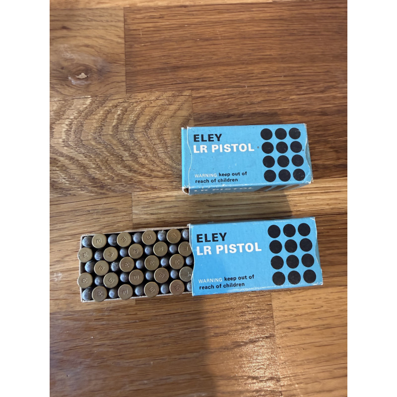2 boîtes de munitions Eley LR Pistol (Collection)