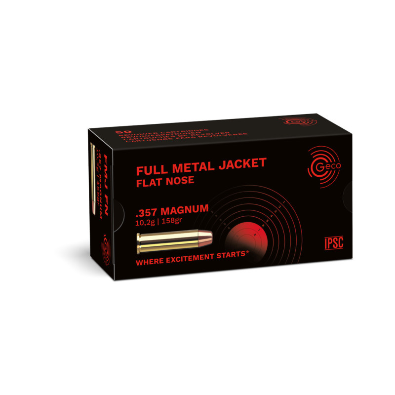 Munitions 357Mag GECO FN FMJ 158gr