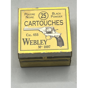 Boite métal d'origine de munitions 455 Webley (Collection)