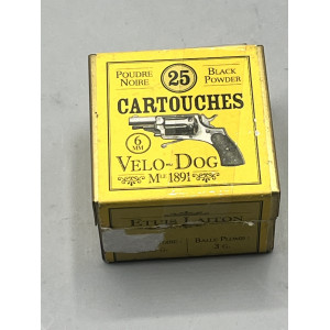 Boite métal d'origine de munitions Velo-Dog 5.75mm  (Collection)