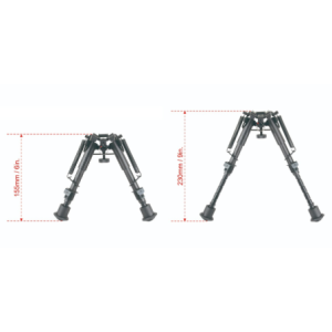 BIPIED 6-9 CARBON GRENADIERE RAIL WEAVER PIEDS RETRACTABLES 6N