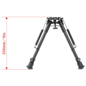 BIPIED 9-13.5 CARBON GRENADIERE RAIL WEAVER PIEDS RETRACTABLES 6N