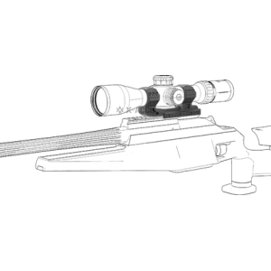 MONTAGE MONOBLOC PICATINNY 34MM HAUT 0MOA