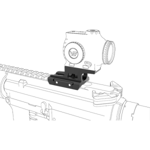 MONTAGE PICATINNY HAUT PLATINE POINT ROUGE