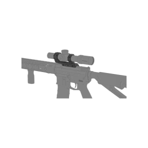 MONTAGE MONOBLOC PICATINNY DIAM 34MM HAUT 38.1MM