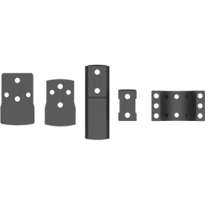 KIT MONTAGE X-ACCU 30MM 6 TROUS