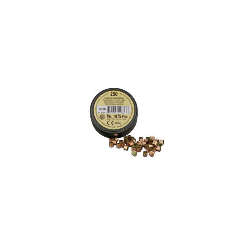 RWS AMORCES POUDRE NOIRE 1075+ (fusil 4,47mm) 250/2500/25000