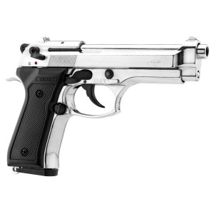 Pistolet 9 mm à blanc Chiappa 92 nickelé