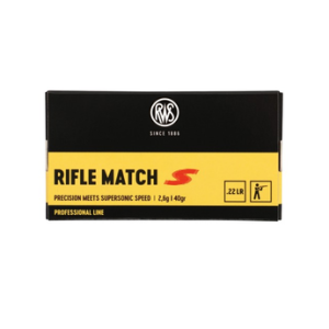 Boite de 50 Munitions RWS Rifle Match S 22 LR - Cartouches Tir Sportif
