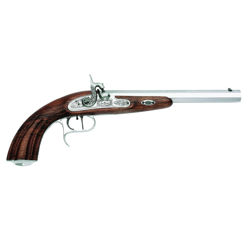 Pistolet duel Napoléon 10'' à percussion cal. 45