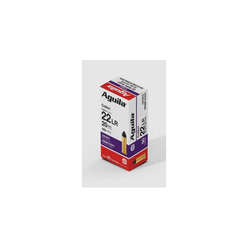 Cartouches Aguila Calibre 22 LR COLIBRI 20 Grains