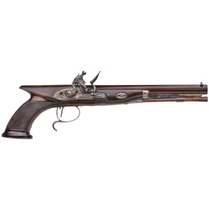 PISTOLET TATHAM & EGG À SILEX CALIBRE .45 Davide Pedersoli