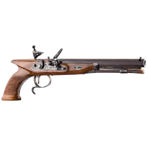 PISTOLET TATHAM & EGG À SILEX CALIBRE .45 Davide Pedersoli