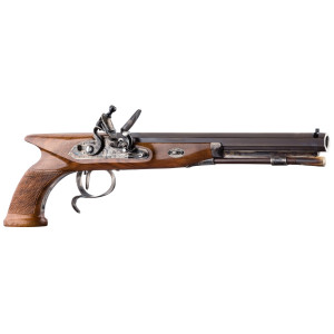 PISTOLET TATHAM & EGG À SILEX CALIBRE .45 Davide Pedersoli