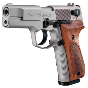 Pistolet à blanc Walther calibre 9mm modèle P88 Compact Nickelé